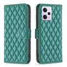 For Xiaomi Redmi Note 12 Pro+ Global Diamond Lattice Wallet Leather Flip Phone Case(Green) - 1