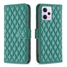 For Xiaomi Redmi Note 12 Pro 5G Global Diamond Lattice Wallet Leather Flip Phone Case(Green) - 1