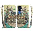 For Tecno Pova 4 Pro 3D Colored Pattern Flip Leather Phone Case(Zoo) - 1