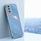 For Honor 80 GT 5G XINLI Straight Edge 6D Electroplate TPU Phone Case(Celestial Blue) - 1