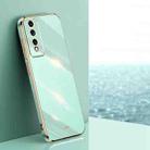 For Honor 80 GT 5G XINLI Straight Edge 6D Electroplate TPU Phone Case(Mint Green) - 1