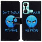 For Infinix Hot 20 Play Coloured Drawing Flip Leather Phone Case(Anger) - 1