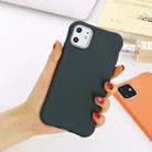 For iPhone 11 Pro Max Solid Color TPU Slim Shockproof Protective Case(Dark Green) - 1