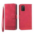 For Samsung Galaxy A51 4G Dierfeng Dream Line TPU + PU Leather Phone Case(Red) - 1