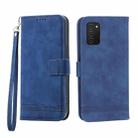 For Samsung Galaxy A71 4G Dierfeng Dream Line TPU + PU Leather Phone Case(Blue) - 1