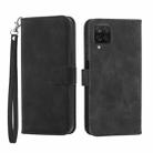 For Samsung Galaxy A12 5G Dierfeng Dream Line TPU + PU Leather Phone Case(Black) - 1