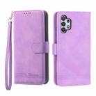 For Samsung Galaxy A32 5G Dierfeng Dream Line TPU + PU Leather Phone Case(Purple) - 1