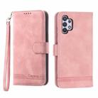 For Samsung Galaxy A32 5G Dierfeng Dream Line TPU + PU Leather Phone Case(Pink) - 1