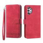 For Samsung Galaxy A32 5G Dierfeng Dream Line TPU + PU Leather Phone Case(Red) - 1