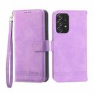 For Samsung Galaxy A52 5G / 4G Dierfeng Dream Line TPU + PU Leather Phone Case(Purple) - 1