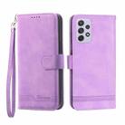 For Samsung Galaxy A72 5G / 4G Dierfeng Dream Line TPU + PU Leather Phone Case(Purple) - 1