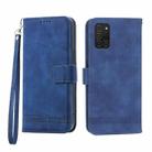 For Samsung Galaxy A03s 166mm Dierfeng Dream Line TPU + PU Leather Phone Case(Blue) - 1