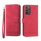 For Samsung Galaxy A23 Dierfeng Dream Line TPU + PU Leather Phone Case(Red) - 1