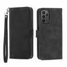For Samsung Galaxy A23 Dierfeng Dream Line TPU + PU Leather Phone Case(Black) - 1
