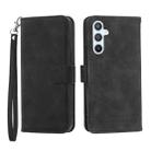 For Samsung Galaxy A54 Dierfeng Dream Line TPU + PU Leather Phone Case(Black) - 1