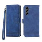 For Samsung Galaxy A34 Dierfeng Dream Line TPU + PU Leather Phone Case(Blue) - 1