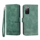 For Samsung Galaxy S20 FE Dierfeng Dream Line TPU + PU Leather Phone Case(Green) - 1