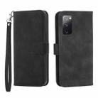 For Samsung Galaxy S20 FE Dierfeng Dream Line TPU + PU Leather Phone Case(Black) - 1