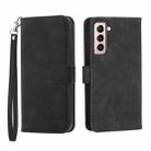 For Samsung Galaxy S21 5G Dierfeng Dream Line TPU + PU Leather Phone Case(Black) - 1