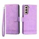 For Samsung Galaxy S21+ 5G Dierfeng Dream Line TPU + PU Leather Phone Case(Purple) - 1