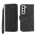 For Samsung Galaxy S22 5G Dierfeng Dream Line TPU + PU Leather Phone Case(Black) - 1