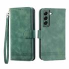 For Samsung Galaxy S22+ 5G Dierfeng Dream Line TPU + PU Leather Phone Case(Green) - 1