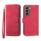 For Samsung Galaxy S22+ 5G Dierfeng Dream Line TPU + PU Leather Phone Case(Red) - 1