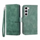 For Samsung Galaxy S23 5G Dierfeng Dream Line TPU + PU Leather Phone Case(Green) - 1