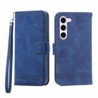 For Samsung Galaxy S23 5G Dierfeng Dream Line TPU + PU Leather Phone Case(Blue) - 1