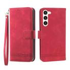 For Samsung Galaxy S23+ 5G Dierfeng Dream Line TPU + PU Leather Phone Case(Red) - 1