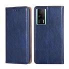 For Xiaomi Redmi K60E Gloss Oil Solid Color Magnetic Leather Phone Case(Blue) - 1