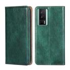 For Xiaomi Redmi K60 / K60 Pro Gloss Oil Solid Color Magnetic Leather Phone Case(Green) - 1