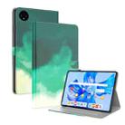 For Huawei MatePad Pro 11 2022 Watercolor Pattern Flip Leather Tablet Case(Cyan Green) - 1