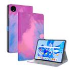 For Huawei MatePad Pro 11 2022 Watercolor Pattern Flip Leather Tablet Case(Purple Red) - 1