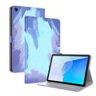 For Huawei MatePad SE Watercolor Pattern Flip Leather Tablet Case(Winter Snow) - 1