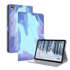 For Nokia T21 Watercolor Pattern Flip Leather Tablet Case(Winter Snow) - 1