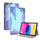 For iPad 10th Gen 10.9 2022 Watercolor Pattern Flip Leather Tablet Case(Winter Snow) - 1