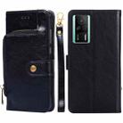For Xiaomi Redmi K60E Zipper Bag Leather Phone Case(Black) - 1