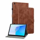 For Huawei MatePad SE Tiger Pattern Flip Leather Tablet Case(Brown) - 1