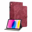 For iPad 10th Gen 10.9 2022 Tiger Pattern Flip Leather Tablet Case(Red) - 1