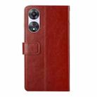 For OPPO Reno8 T 4G HT01 Y-shaped Pattern Flip Leather Phone Case(Brown) - 3