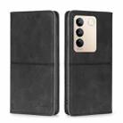 For vivo S16 / S16 Pro Cow Texture Magnetic Horizontal Flip Leather Phone Case(Black) - 1