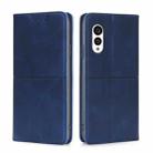 For Fujitsu Arrows N F-51C Cow Texture Magnetic Horizontal Flip Leather Phone Case(Blue) - 1