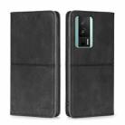 For Xiaomi Redmi K60 / K60 Pro Cow Texture Magnetic Horizontal Flip Leather Phone Case(Black) - 1