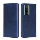 For Xiaomi Redmi K60 / K60 Pro Cow Texture Magnetic Horizontal Flip Leather Phone Case(Blue) - 1