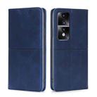 For Honor 80 GT Cow Texture Magnetic Horizontal Flip Leather Phone Case(Blue) - 1