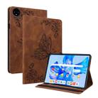 For Huawei MatePad Pro 11 2022 Butterfly Flower Embossed Leather Tablet Case(Brown) - 1