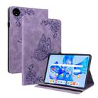 For Huawei MatePad Pro 11 2022 Butterfly Flower Embossed Leather Tablet Case(Purple) - 1