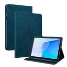 For Huawei MatePad SE Butterfly Flower Embossed Leather Tablet Case(Blue) - 1