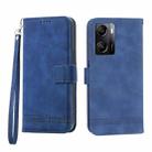 For OPPO A57 4G Dierfeng Dream Line TPU + PU Leather Phone Case(Blue) - 1